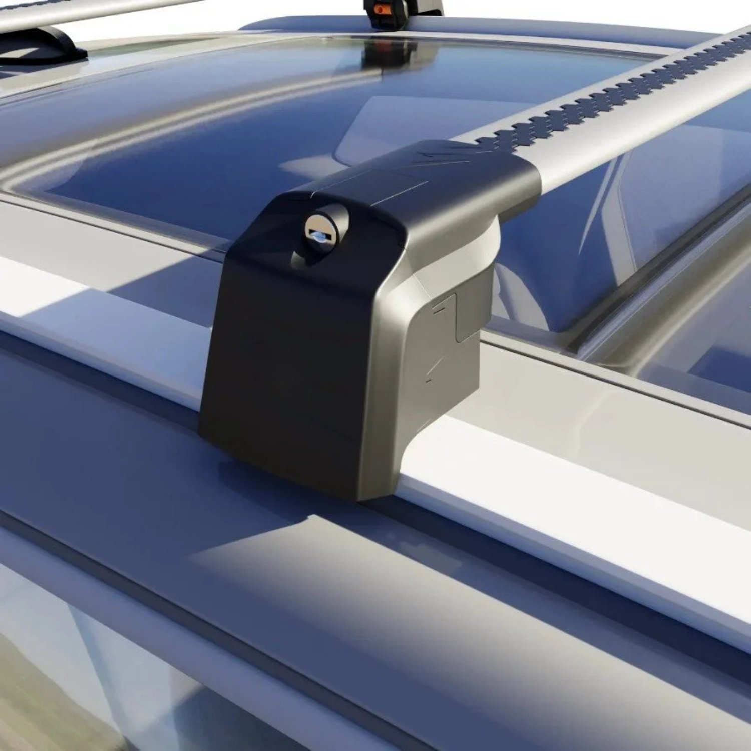 ALVM Lockable Aluminum Cross Bars For Kia Sportage V (2022+) Roof Rails - 75KG Capacity